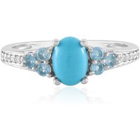 Sleeping Beauty-Türkis-Silberring Sleeping Beauty-Türkis-Silberring