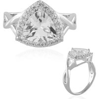 Weißer Topas-Silberring Weißer Topas-Silberring