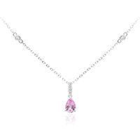 Pinkfarbener Saphir-Goldhalskette (CIRARI) Pinkfarbener Saphir-Goldhalskette (CIRARI)