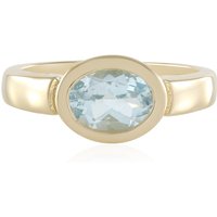 Himmelblauer Topas-Silberring Himmelblauer Topas-Silberring