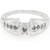 Fancy-Diamant-Silberring Fancy-Diamant-Silberring