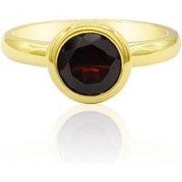 Mosambik-Granat-Silberring Mosambik-Granat-Silberring