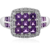 Sambia-Amethyst-Silberring Sambia-Amethyst-Silberring