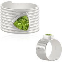 Kaschmir-Peridot-Silberring (de Melo) Kaschmir-Peridot-Silberring (de Melo)