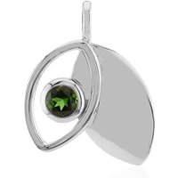 Brasilianischer Grüner Turmalin-Silberanhänger (Pallanova) Brasilianischer Grüner Turmalin-Silberanhänger (Pallanova)