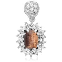 Rotes Tigerauge-Silberanhänger Rotes Tigerauge-Silberanhänger