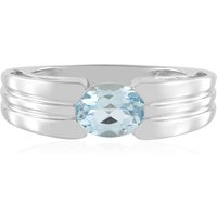 Himmelblauer Topas-Silberring (de Melo) Himmelblauer Topas-Silberring (de Melo)