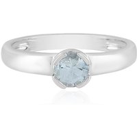 Brasilianischer Aquamarin-Silberring Brasilianischer Aquamarin-Silberring