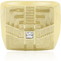 Weißer Topas-Silberring Weißer Topas-Silberring