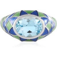 Himmelblauer Topas-Silberring (Adela Silber) Himmelblauer Topas-Silberring (Adela Silber)