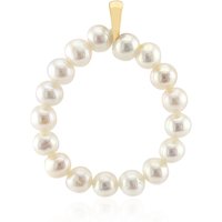 Weiße Süßwasserzuchtperlen-Silberanhänger (TPC) Weiße Süßwasserzuchtperlen-Silberanhänger (TPC)