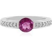 Pinkfarbener Fluorit-Silberring Pinkfarbener Fluorit-Silberring