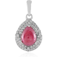 Madagaskar-Rubin-Silberanhänger Madagaskar-Rubin-Silberanhänger