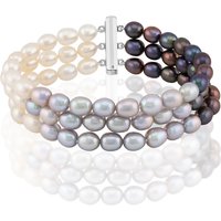 Süßwasserzuchtperlen-Silberarmband Süßwasserzuchtperlen-Silberarmband