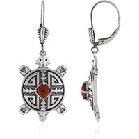 Roter Jaspis-Silberohrringe (Desert Chic) Roter Jaspis-Silberohrringe (Desert Chic)