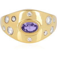 Tansanit-Silberring Tansanit-Silberring