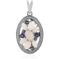 Weißer Opal-Silberanhänger Weißer Opal-Silberanhänger