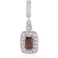 Mahagoni-Zirkon-Silberanhänger Mahagoni-Zirkon-Silberanhänger