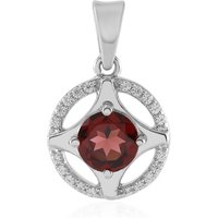 Mosambik-Granat-Silberanhänger Mosambik-Granat-Silberanhänger