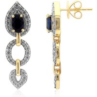 Blauer Tuléar-Saphir-Goldohrringe (Remy Rotenier) Blauer Tuléar-Saphir-Goldohrringe (Remy Rotenier)