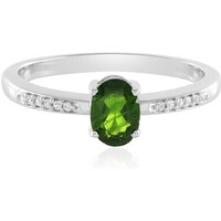 Russischer Diopsid-Silberring Russischer Diopsid-Silberring