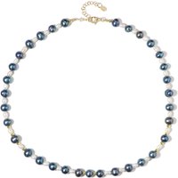 Süßwasserzuchtperlen-Silberhalskette Süßwasserzuchtperlen-Silberhalskette