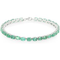 Sambia-Smaragd-Silberarmband Sambia-Smaragd-Silberarmband