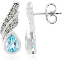 Himmelblauer Topas-Silberohrringe (Annette classic) Himmelblauer Topas-Silberohrringe (Annette classic)