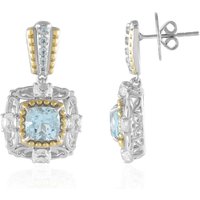 Himmelblauer Topas-Silberohrringe (Dallas Prince Designs) Himmelblauer Topas-Silberohrringe (Dallas Prince Designs)