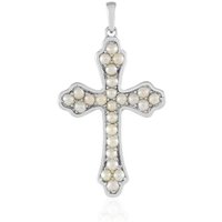 Weiße Süßwasserzuchtperlen-Silberanhänger Weiße Süßwasserzuchtperlen-Silberanhänger