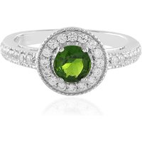 Russischer Diopsid-Silberring Russischer Diopsid-Silberring