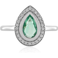 Russischer Smaragd-Silberring Russischer Smaragd-Silberring