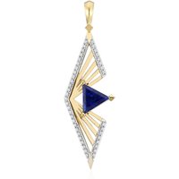 Blauer Saphir-Goldanhänger (Rifkind 1894 Collection) Blauer Saphir-Goldanhänger (Rifkind 1894 Collection)