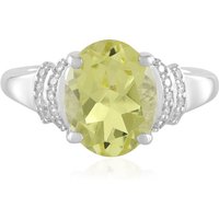 Limonen-Quarz-Silberring Limonen-Quarz-Silberring