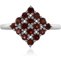 Mosambik-Granat-Silberring Mosambik-Granat-Silberring