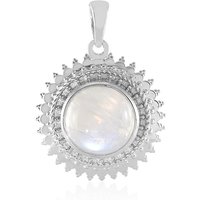 Regenbogen-Mondstein-Silberanhänger Regenbogen-Mondstein-Silberanhänger