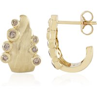 I2 Champagner-Brillant-Goldohrringe (de Melo) I2 Champagner-Brillant-Goldohrringe (de Melo)