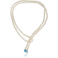 Weiße Süßwasserzuchtperlen-Goldcollier (Michelle Albala) Weiße Süßwasserzuchtperlen-Goldcollier (Michelle Albala)