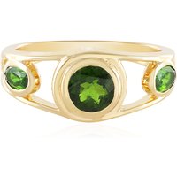 Russischer Diopsid-Silberring Russischer Diopsid-Silberring