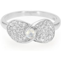 Regenbogen-Mondstein-Silberring Regenbogen-Mondstein-Silberring