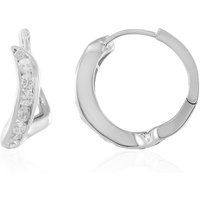 Zirkon-Silberohrringe (SAELOCANA) Zirkon-Silberohrringe (SAELOCANA)