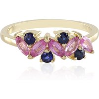 Pinkfarbener Ceylon-Saphir-Goldring (Adela Gold) Pinkfarbener Ceylon-Saphir-Goldring (Adela Gold)