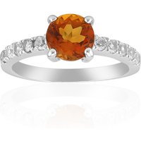 Madeira-Citrin-Silberring Madeira-Citrin-Silberring