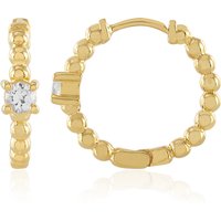 Weißer Saphir-Silberohrringe (Adela Silber) Weißer Saphir-Silberohrringe (Adela Silber)