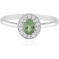 Chrom-Apatit-Silberring Chrom-Apatit-Silberring