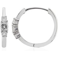 Weißer Topas-Silberohrringe Weißer Topas-Silberohrringe