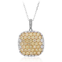 Gelber SI2 Brillant-Goldhalskette (CIRARI) Gelber SI2 Brillant-Goldhalskette (CIRARI)