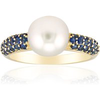 Weiße Südseeperlen-Goldring (Michelle Albala) Weiße Südseeperlen-Goldring (Michelle Albala)