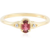 Brasilianischer Pinkfarbener Turmalin-Silberring Brasilianischer Pinkfarbener Turmalin-Silberring