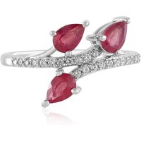 Madagaskar-Rubin-Silberring Madagaskar-Rubin-Silberring